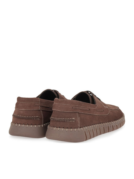Δερμάτινα Ανδρικά Loafers σε Ταμπά Χρώμα