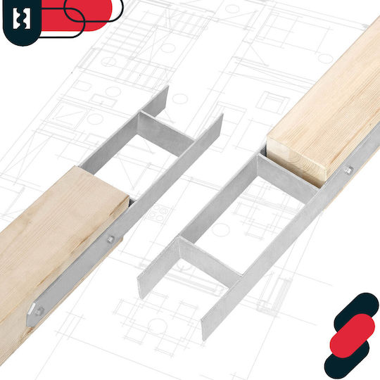 H-post Base Embedding Bracket Galvanized Steel Anchor 150 Mm