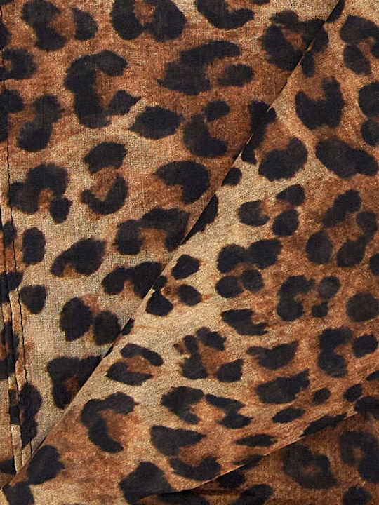 Mc2 Saint Barth Thaiti Silk Leopard 19 Print Pareo Women Mc2 Saint Barth Καφε Μαυρο Μπεζ Tait001-00168l Mc2 Saint Barth Thaiti Silk Leopard 19 Print Pareo Women Mc2 Saint Barth Καφε Μαυρο Μπεζ Tait001-00168l