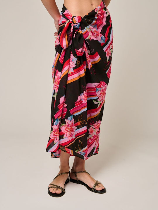 Project Soma Peony Scarf Printed Pareo Shawl