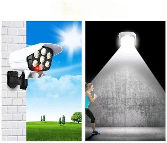 Cameră Supraveghere Falsă Încărcare Solară 77 Leduri Senzor Mișcare Alista Home