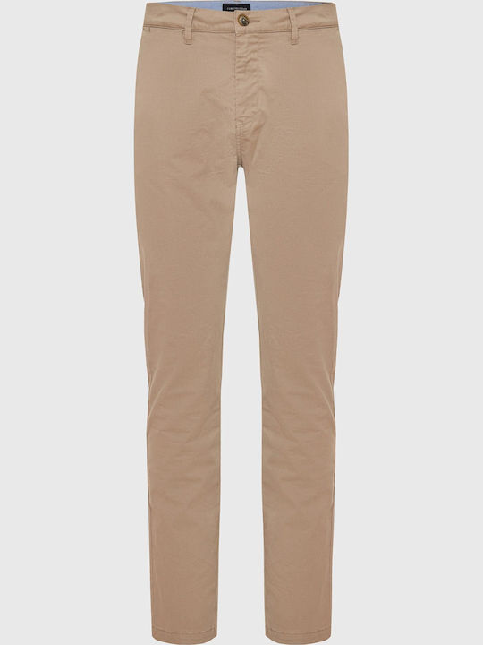 Trousers Chino Elastic in Regular Fit Greige