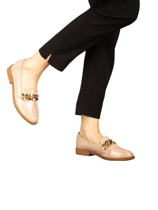 Loafers Dama Din Piele Roz