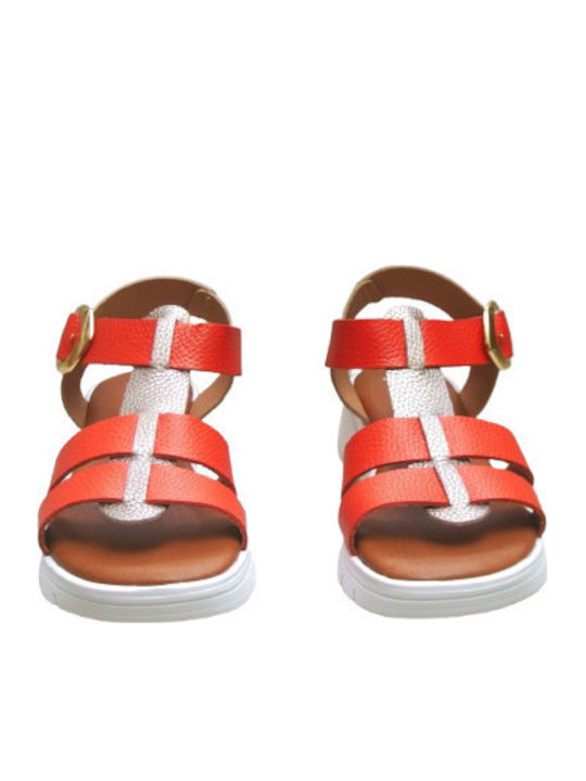 Leather Women's Anatomic Red Sandals