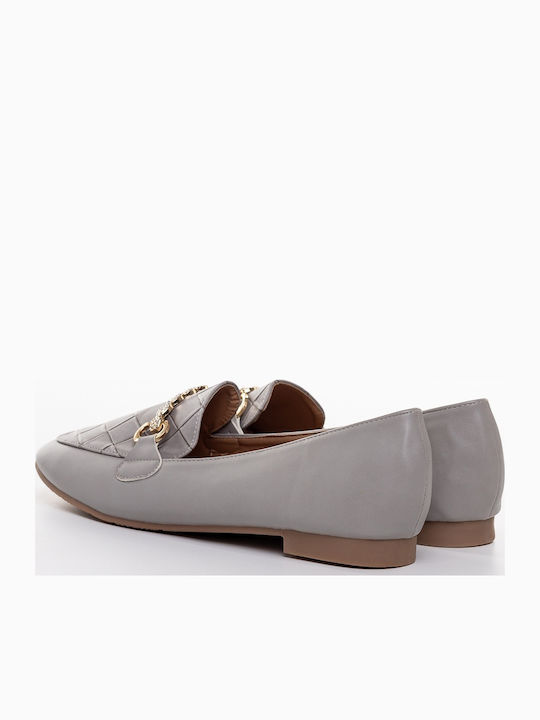 Loafers Dama Din Piele Gri