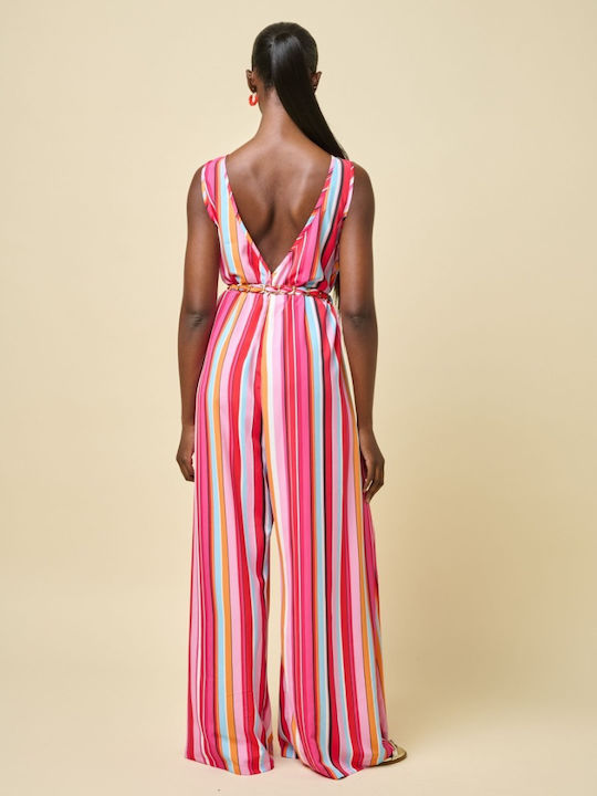 Women's Striped Jumpsuit