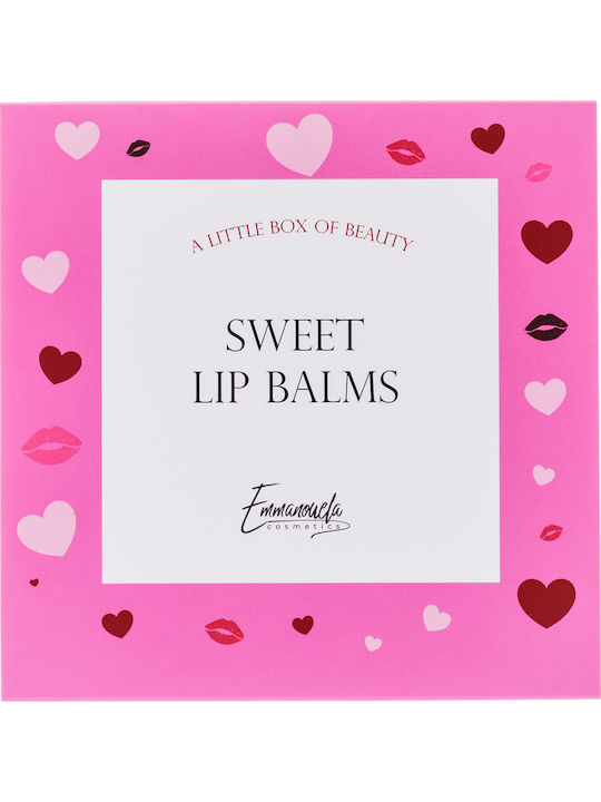 Emmanouela Cosmetics Sweet Makeup Set for Lips 3 Pieces Emmanouela Cosmetics Sweet Makeup Set for Lips 3 Pieces