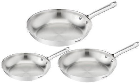 Tefal Pans Set Stainless Steel 3 Pieces Tefal Pans Set Stainless Steel 3 Pieces
