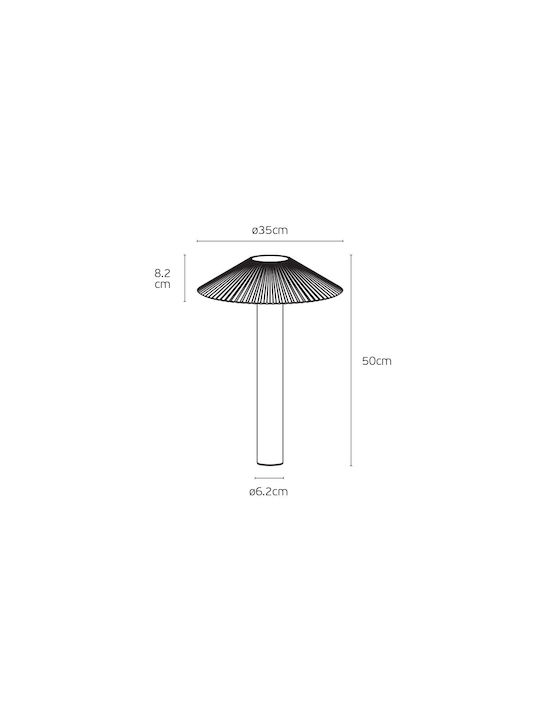 Καφέ 3000k 15w 1752lm Ac220-240v 85° Led Bridgelux Driver Eaglerise 50.000hrs Dim No -20°c → 45°c Cri>90 Γκαζόν Cri>90 50cm Αλουμίνιο + Pc Ip65 Vk 02281 Br W 35 75169-015776
