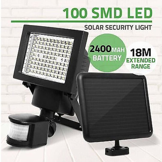 Solar LED Flood Light with Motion Sensor 100