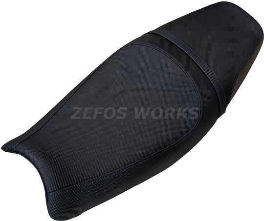 Kawasaki Zzr 1400 Anti-Slip Seat Cover Blue Stitching