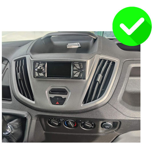 Carmedia Ηχοσύστημα Αυτοκινήτου για Ford Transit 2014-2020 (Bluetooth/USB/WiFi/GPS/Apple-Carplay/Android-Auto) με Οθόνη Αφής 9.5"