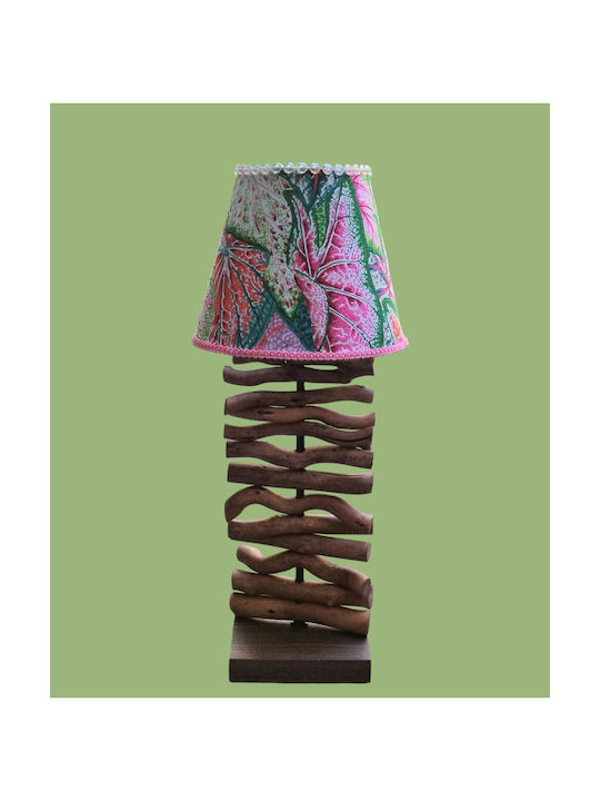 Oxygen Leefs Wooden Table Lamp