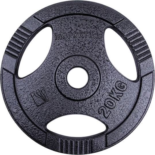 inSPORTline Olympic Type Plate 1 x 20kg Φ50mm with Handles