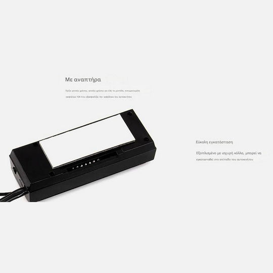 Digital Car Clock Instrument for Lighter Placement