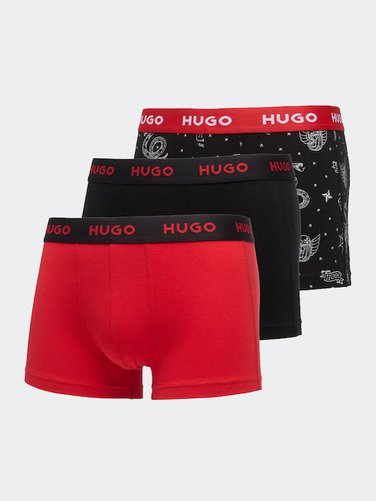 Ανδρικά Μποξεράκια Μαύρο/Κόκκινο 3Pack