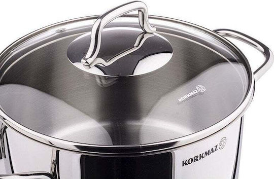 Korkmaz Perla Βαθιά Ανοξείδωτη Κατσαρόλα 3.5lt / 20cm