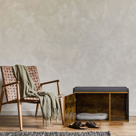 Relaxdays Τουαλέτα Γάτας Μαύρη Μ45.5 x Π75 x Υ43cm