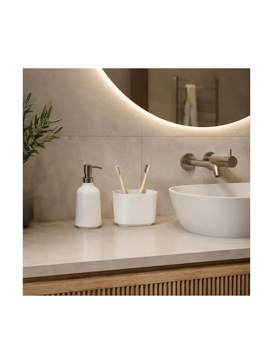 Umbra Step Bathroom Accessory Set Plastic White 2 Pieces
