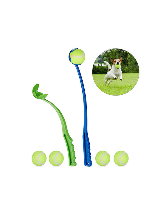 Relaxdays Ball Dog Toy 4.5cm Blue 2 Pieces