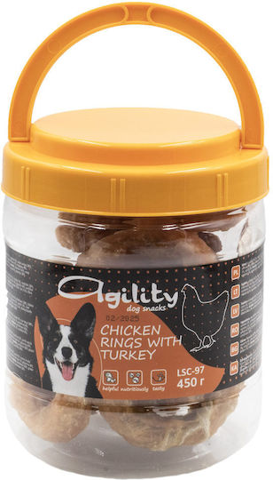 Agility Recompensă Pentru Câini Cu Curcan Carne Și Pui 500gr