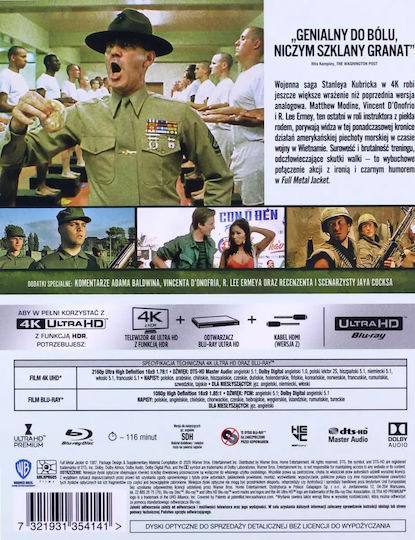 Full Metal Jacket 4k Blu-ray Disc