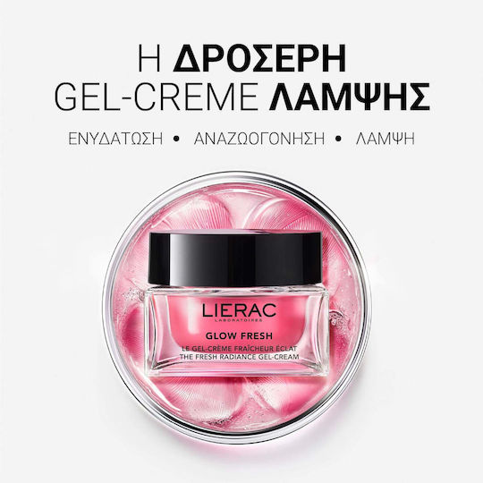 Lierac Glow Fresh The Fresh Radiance Gel-Κρέμα Προσώπου με Υαλουρονικό Οξύ 50ml
