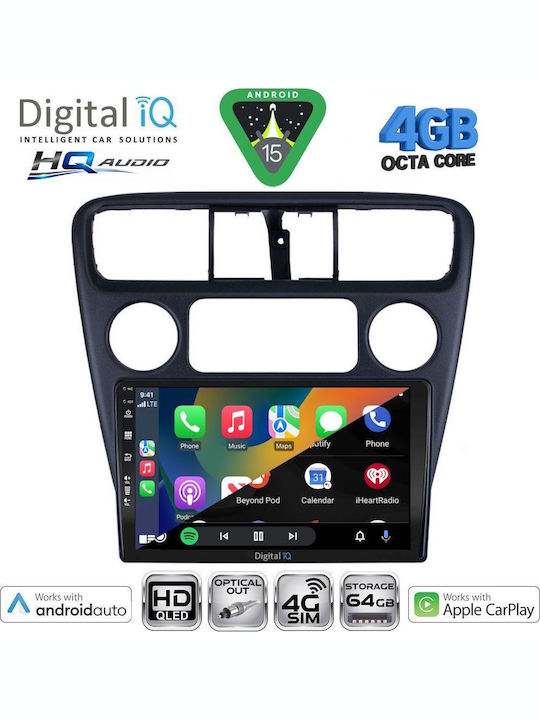 Digital IQ Car Audio System for Honda Accord 1998-2004 Bluetooth USB WiFi GPS Apple CarPlay Android Auto with 9" Touch Screen