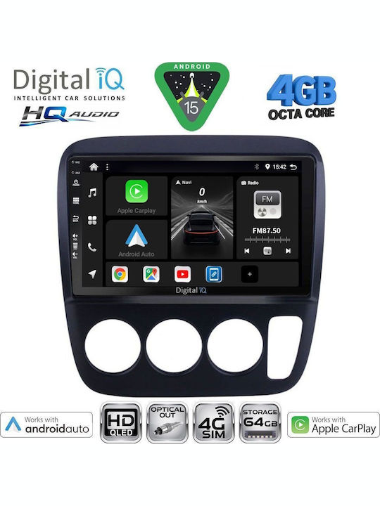 Digital IQ Car Audio System for Honda Civic 2012-2016 Bluetooth USB WiFi GPS Apple CarPlay Android Auto with 9" Touch Screen