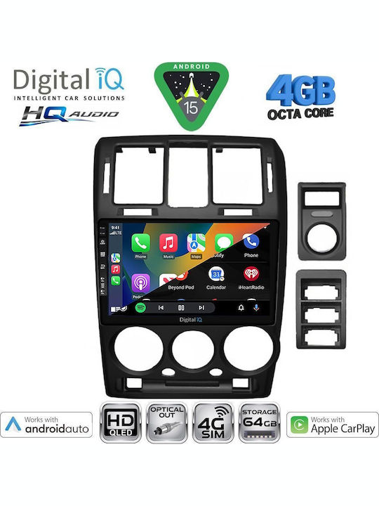 Digital IQ Car Audio System for Hyundai Getz 2002-2011 Bluetooth USB WiFi GPS Apple CarPlay Android Auto with 9" Touch Screen