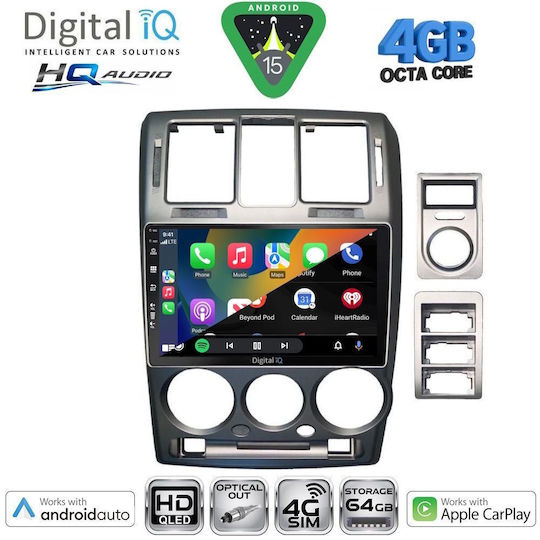 Digital IQ Car Audio System for Hyundai Getz 2002-2011 Bluetooth USB WiFi GPS Apple CarPlay Android Auto with 9" Touch Screen