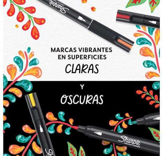 Sharpie Acrylic Markers Black 2.5mm Set 2pcs