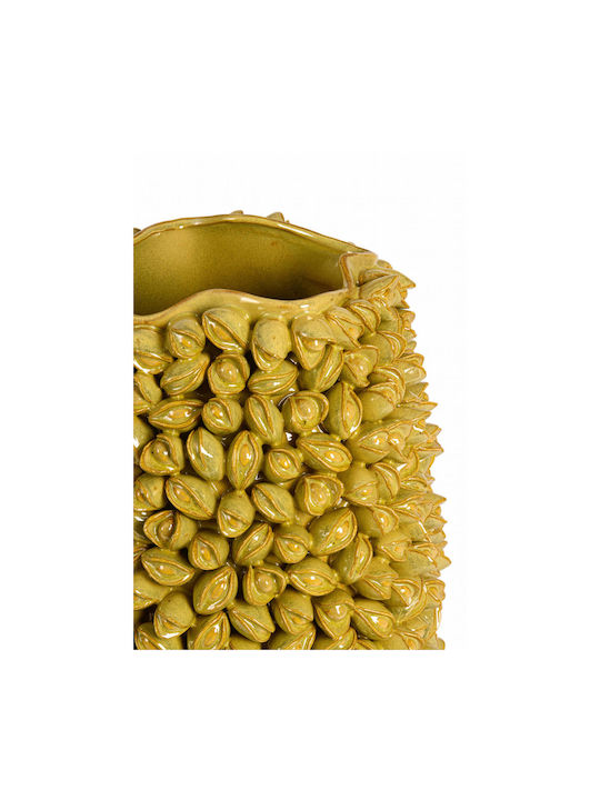 Light & Living Decorative Ceramic Vase Anabela Green H45cm