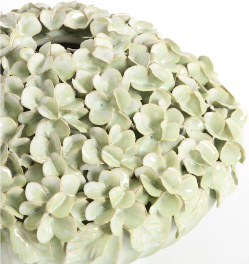 Light & Living Ceramic Vase Lirien Green H23cm