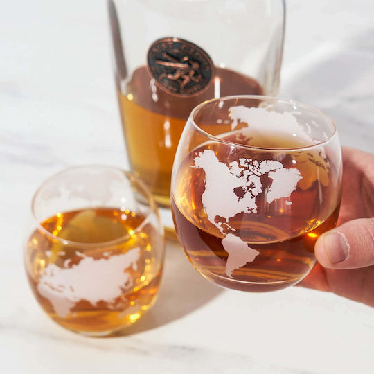 Viski Globe Σετ Ποτήρια Ουίσκι Γυάλινα 295ml 2τμχ