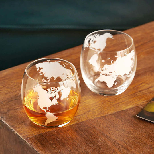 Viski Globe Σετ Ποτήρια Ουίσκι Γυάλινα 295ml 2τμχ