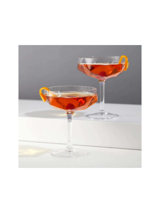 Viski Seneca Set Cocktail/Drinking Champagne Crystal Goblet Glasses 200ml 2 Pieces