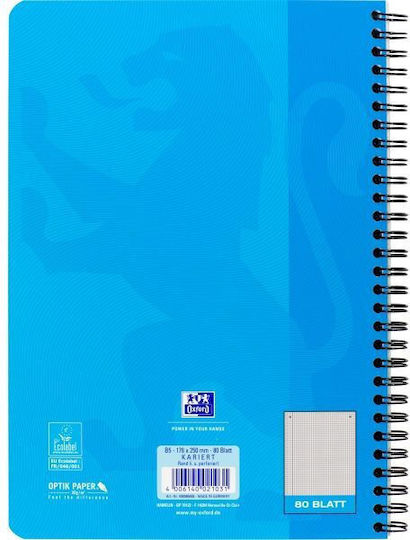 Oxford Touch Σετ 5 Σημειωματάρια Σπιράλ B5 80 Φύλλων Καρέ