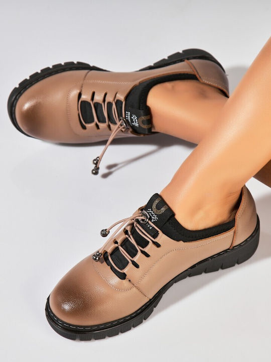 Γυναικεία Oxfords σε Χακί Χρώμα