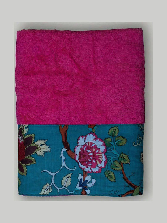 White Fabric Arlette 30x50cm Fuchsia Weight 600gsm