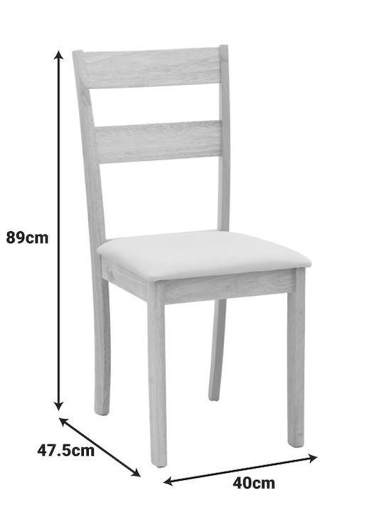 Dallan Lars Erweiterbarer Esstisch mit 4 Stühlen 100(+38)×100cm
