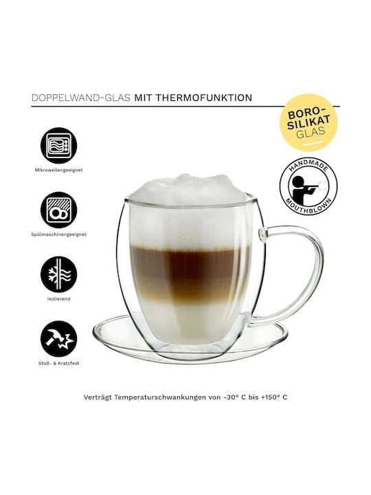 Creano Tasse Tee Glas Transparent 400ml