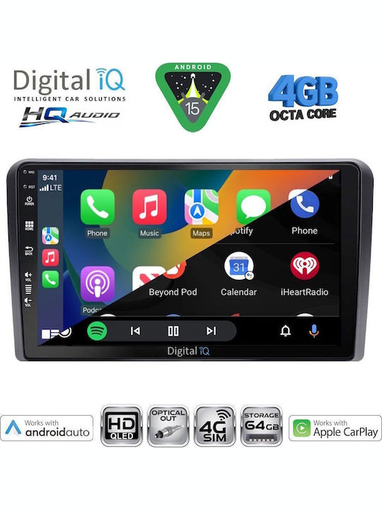 Digital IQ Car Audio System for Ford Transit Custom / Tourneo Custom 2019 (Bluetooth/USB/WiFi/GPS/Apple CarPlay/Android Auto) with 10" Touch Screen