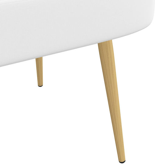 Doppelsitzer Sofa Weiß 110x60x76cm