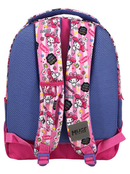 Must Team Schulranzen Rucksack Grundschule Rosa mit Flaschenhalter 25lt