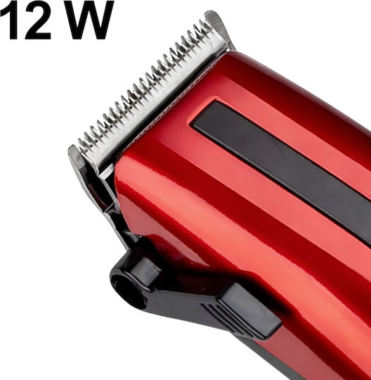 Avizar Corded Electric Hair Clipper 12w Precise Cut Trim Red