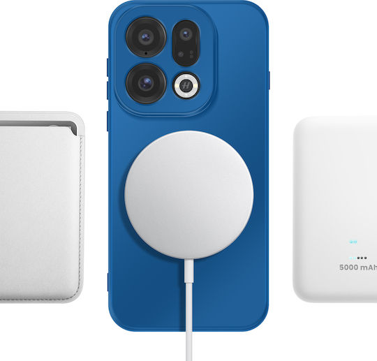 Avizar Handyhülle Oppo Find X9 Pro Qi Lade Kompatibel Erhöhter Kameraschutz Marineblau