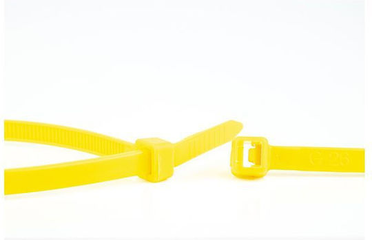 WKK Plastic Cable Ties In Yellow Colour 100 Pieces 110196471