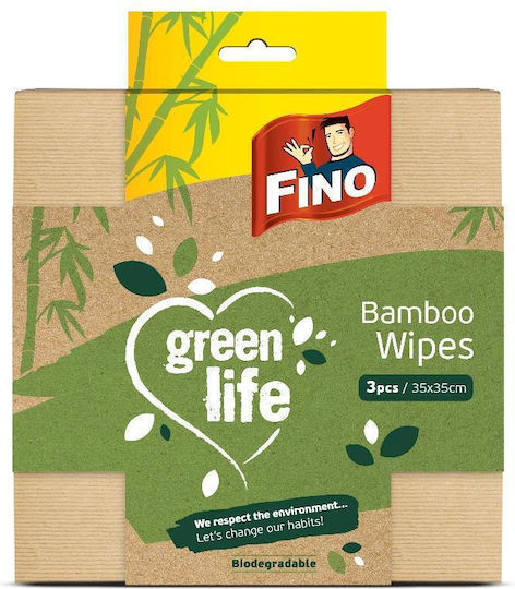 Fine Green Bamboo Towels 3 Pcs