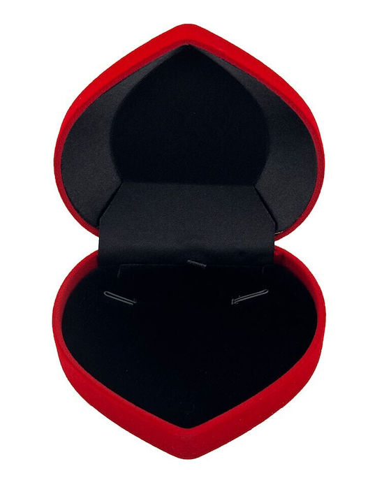 Alista Home Set Casetă Pentru Bijuterii Din Catifea Roșie 9x8x4.5cm